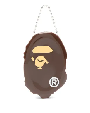 A BATHING APE® ロゴキーホルダー - ブラウン - サムネイル1