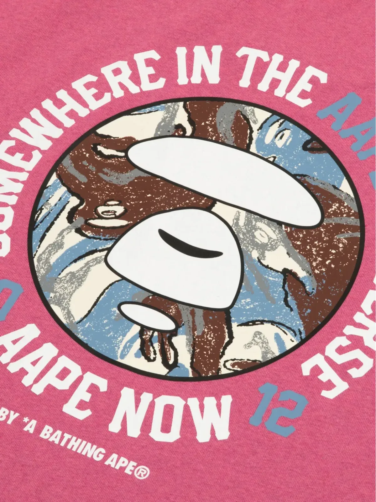 AAPE BY *A BATHING APE® ロゴプリント クルーネック Tシャツ - 画像3