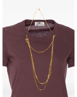 Elisabetta Franchi チェーンディテール Tシャツ - サムネイル3