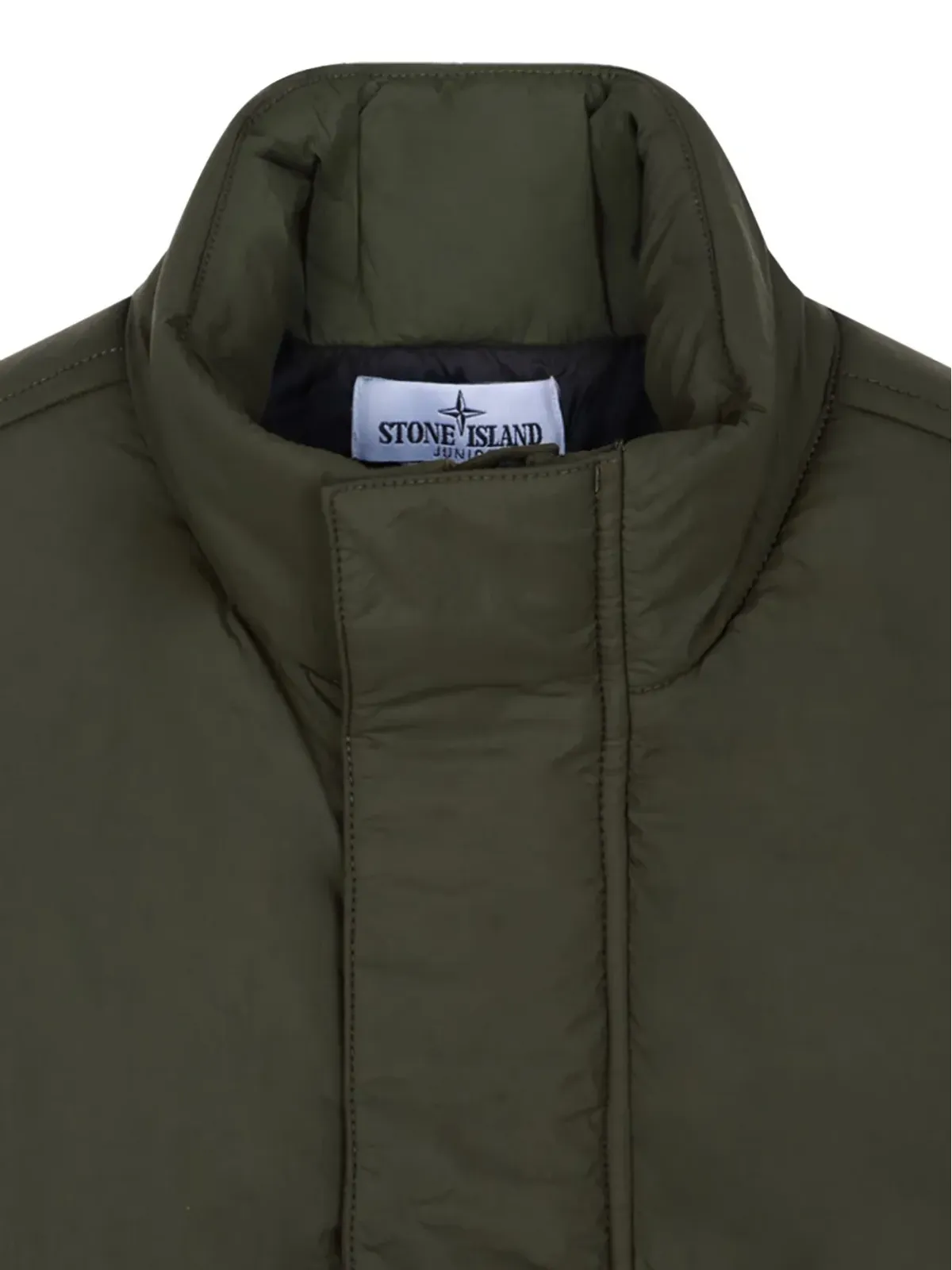 Stone Island Junior パッド入りベルロウズポケット付きジレ - 画像3
