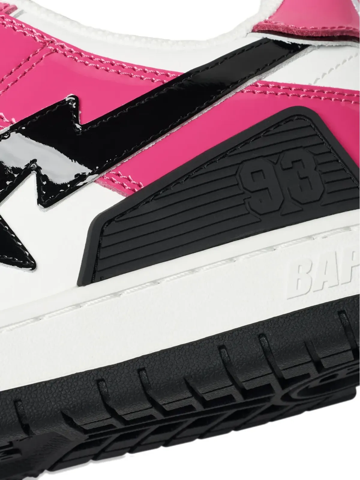 A BATHING APE® Sk8 STA #2 leather low-top sneakers - Pink - 画像5