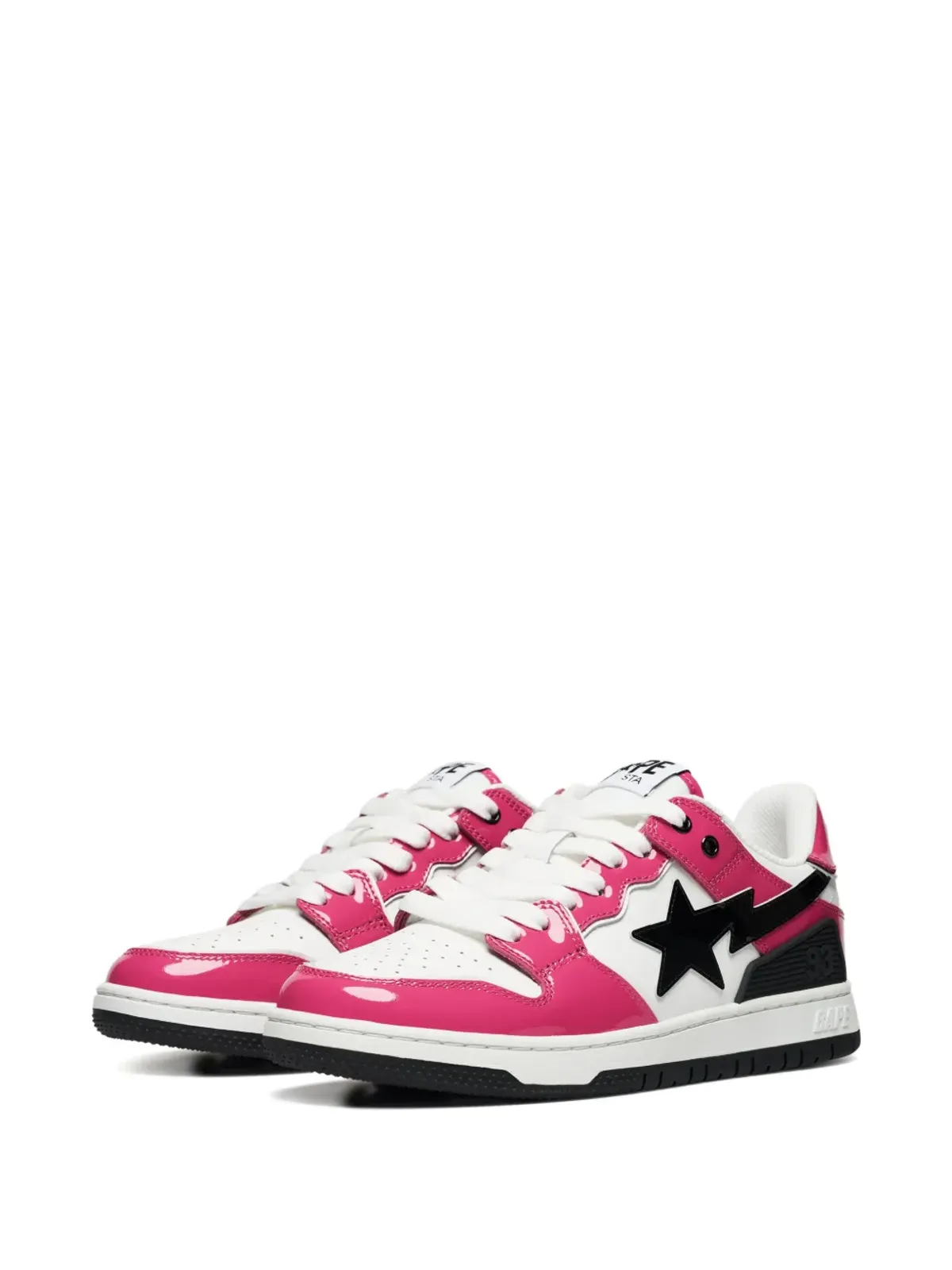 A BATHING APE® Sk8 STA #2 leather low-top sneakers - Pink - 画像2