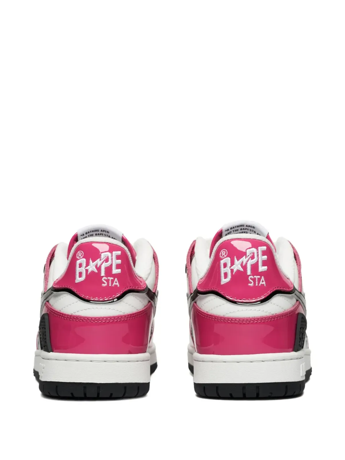 A BATHING APE® Sk8 STA #2 leather low-top sneakers - Pink - 画像3