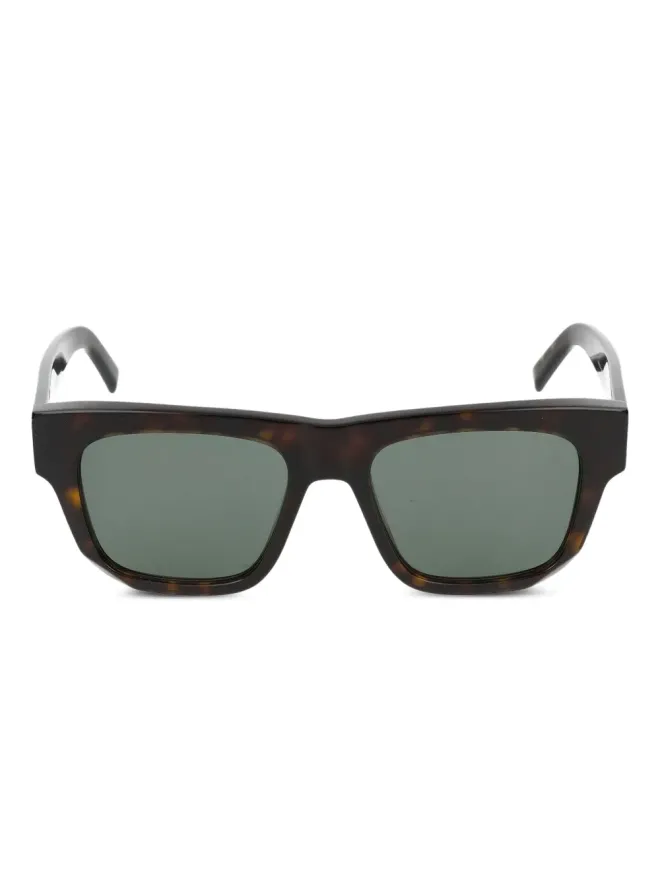 Givenchy Eyewear Givenchy Eyewear べっ甲柄スクエアフレームサングラス - ブラックの商品画像