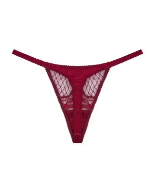 Fleur Of England レースパネル入りシルクタンガ - サムネイル1