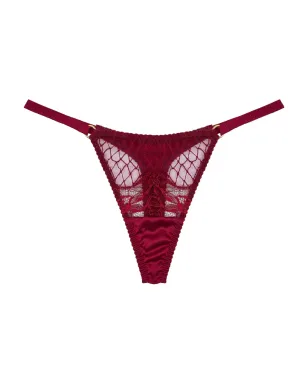 Fleur Of England レースパネル入りシルクタンガ - サムネイル2