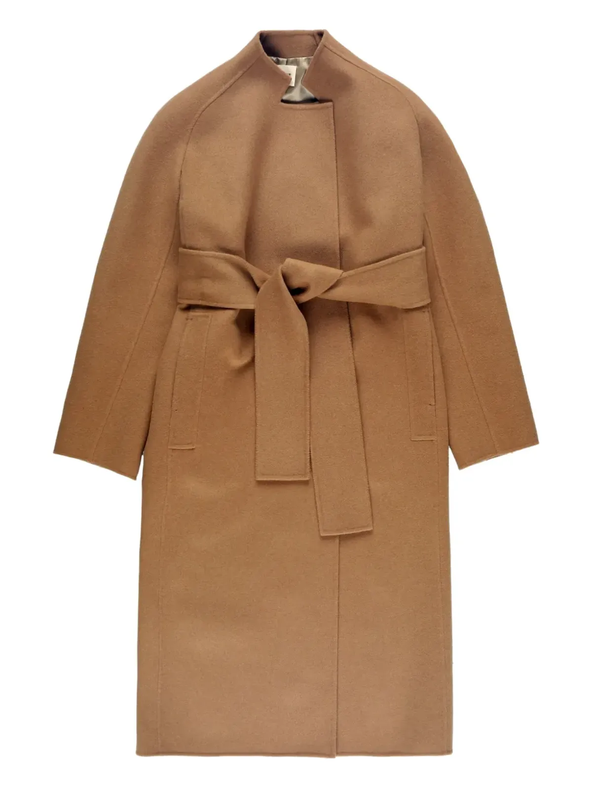 KHAITE ベルト付きラップ・シングルブレストコート - 画像1