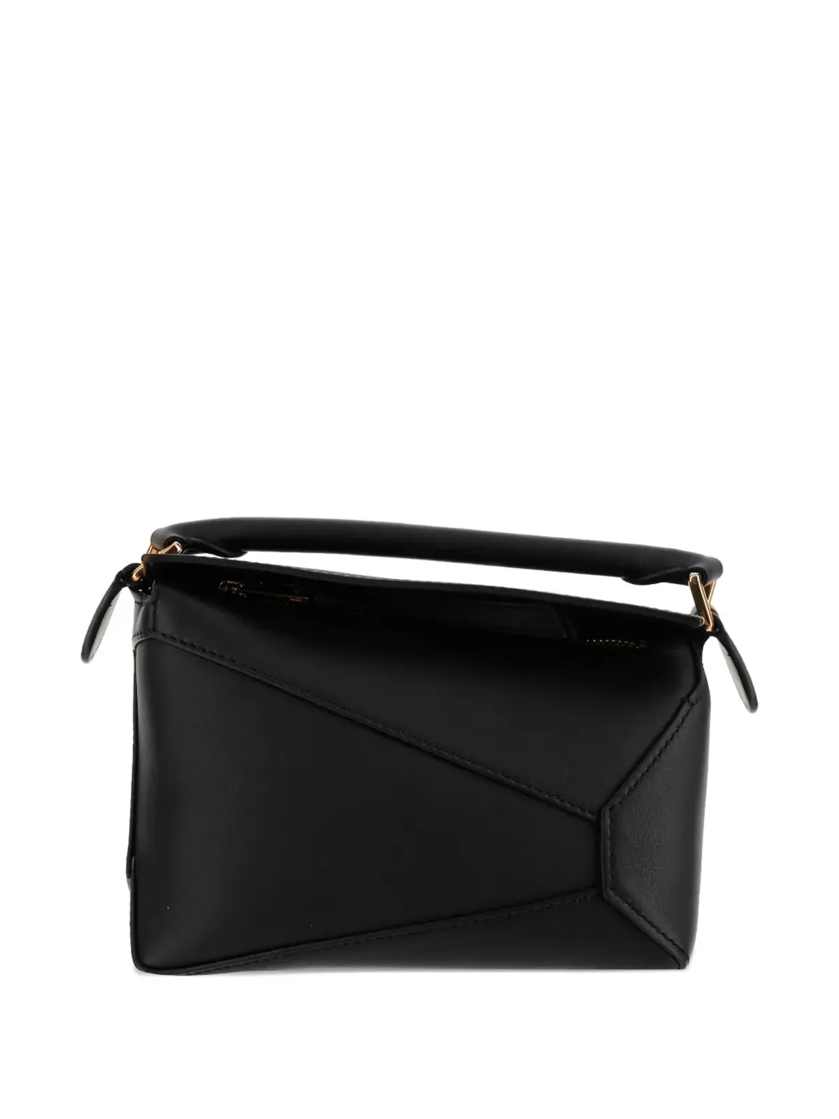 LOEWE ミニ パズル エッジ トップハンドル カーフスキン バッグ - ブラック - 画像2
