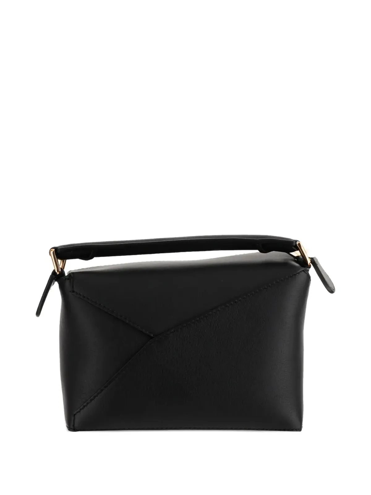 LOEWE ミニ パズル エッジ トップハンドル カーフスキン バッグ - ブラック - 画像3