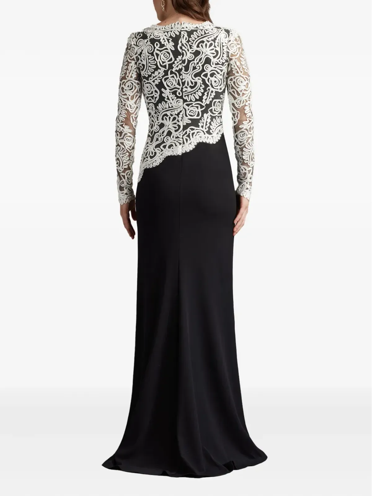 Tadashi Shoji レースインサート ロングドレス - 画像3