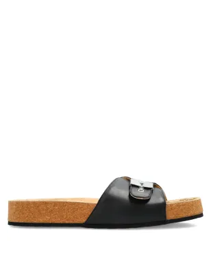 Balenciaga x Scholl バックル留めレザースライド - サムネイル1