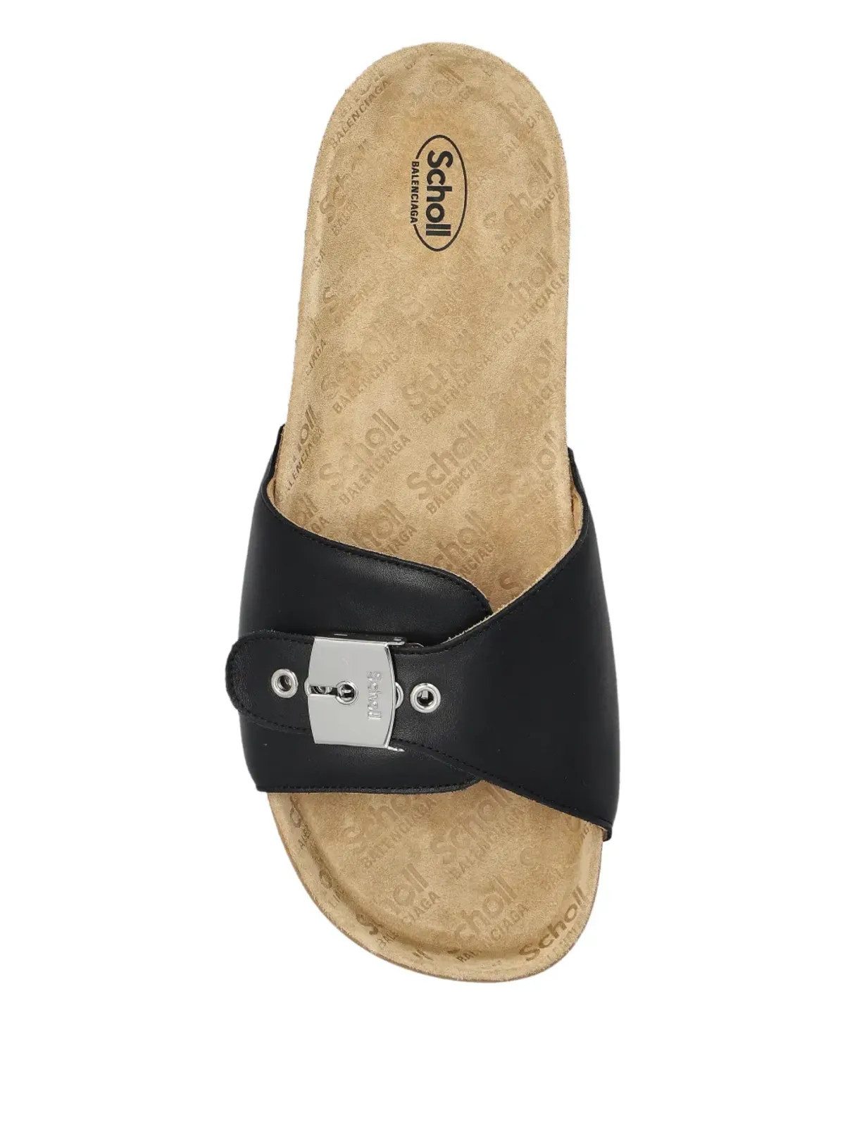 Balenciaga x Scholl バックル留めレザースライド - 画像3