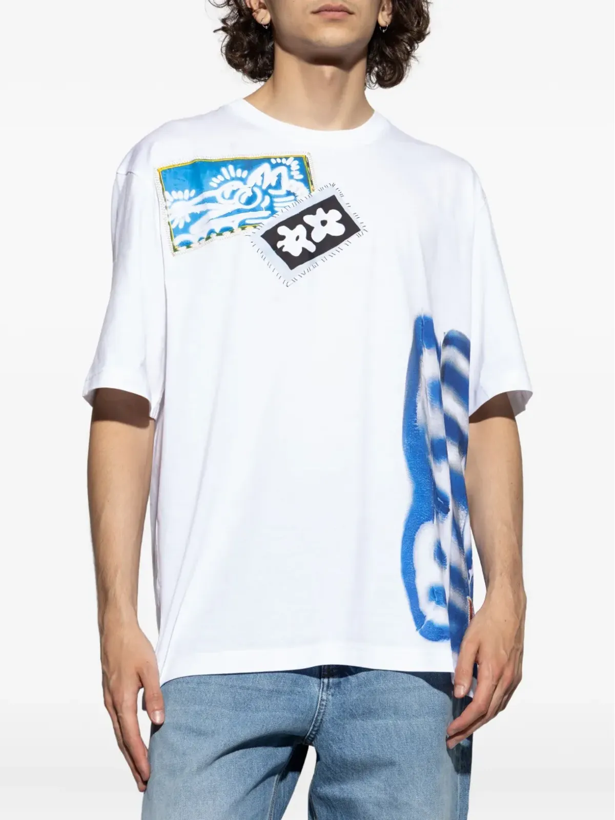 Marni パッチワークプリントTシャツ - 画像3