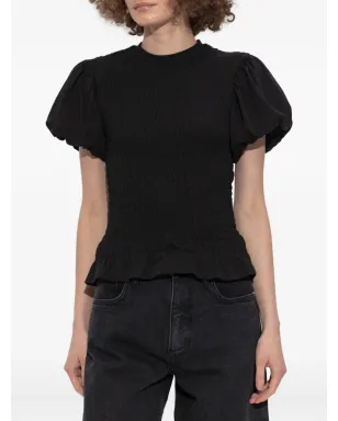 AllSaints スモック加工パフスリーブ トップ - サムネイル3
