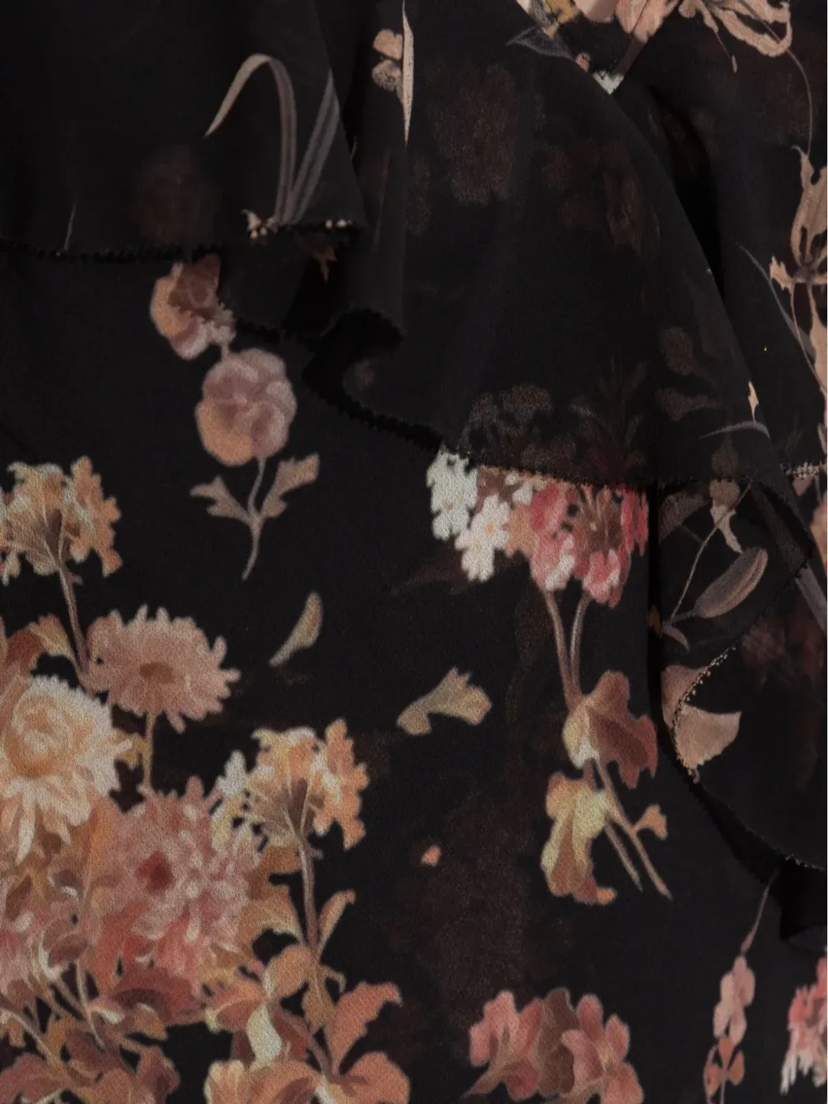 AllSaints Fresca 花柄プリント ミディドレス - ブラック - 画像5