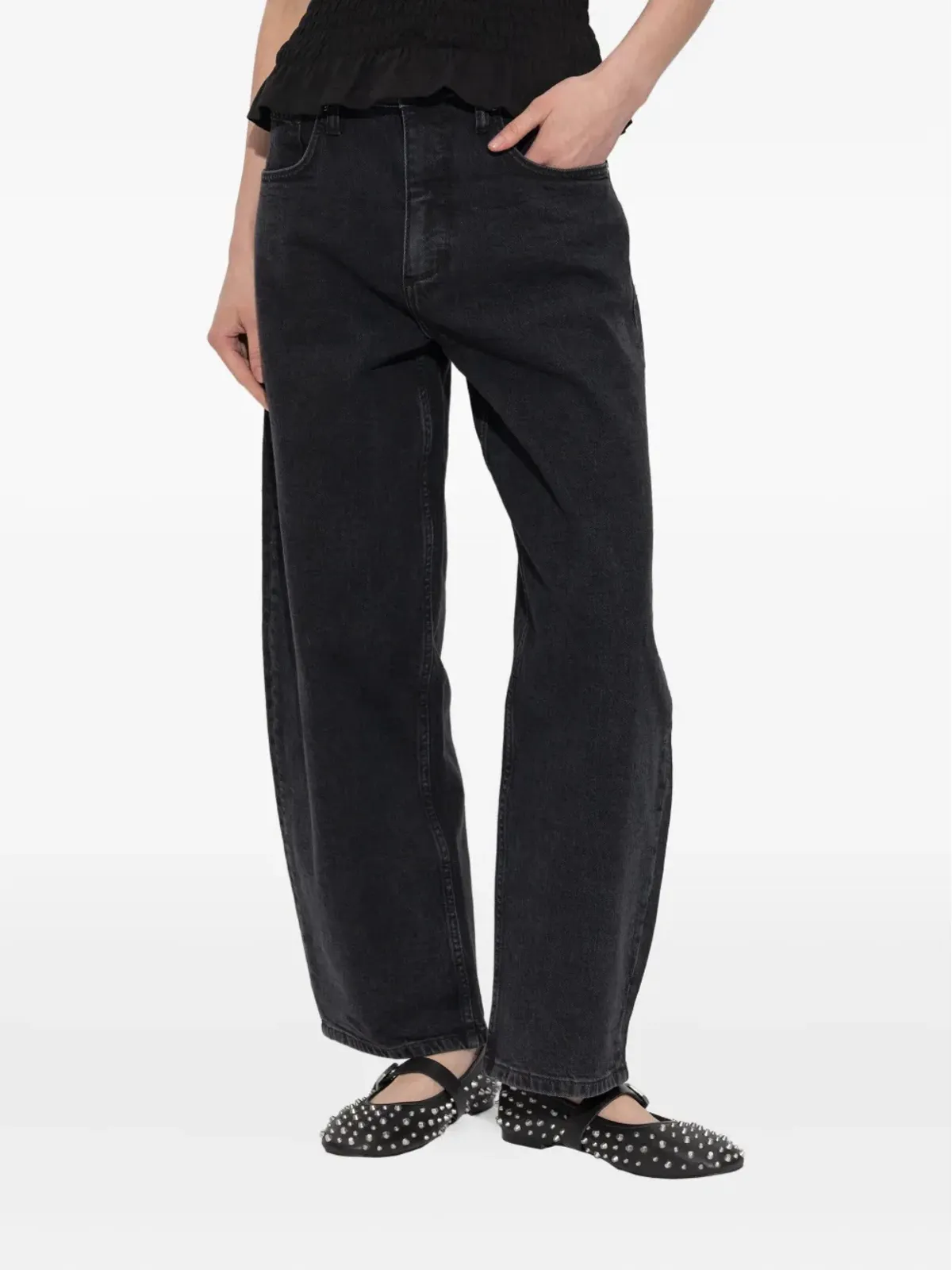 AllSaints Sadie straight-leg jeans - Black - 画像3