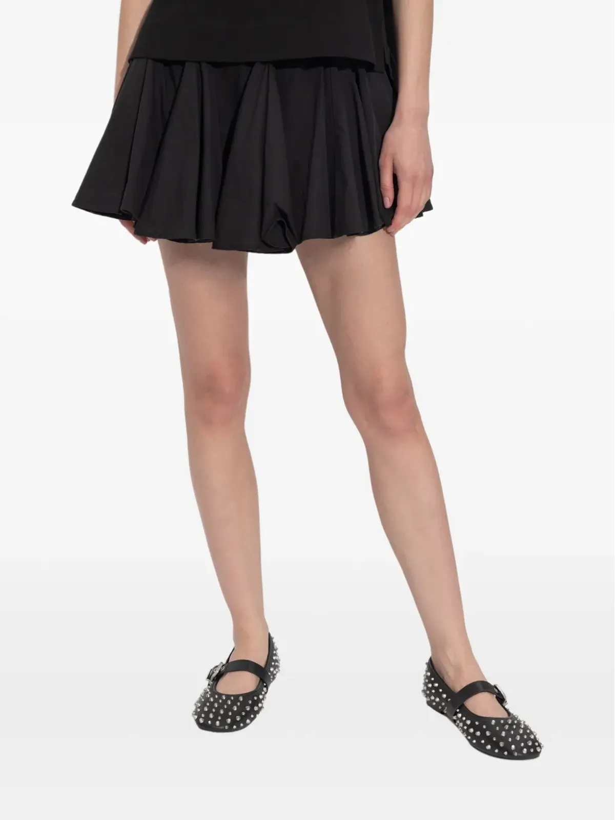 AllSaints pleated mini skirt - Black - 画像3