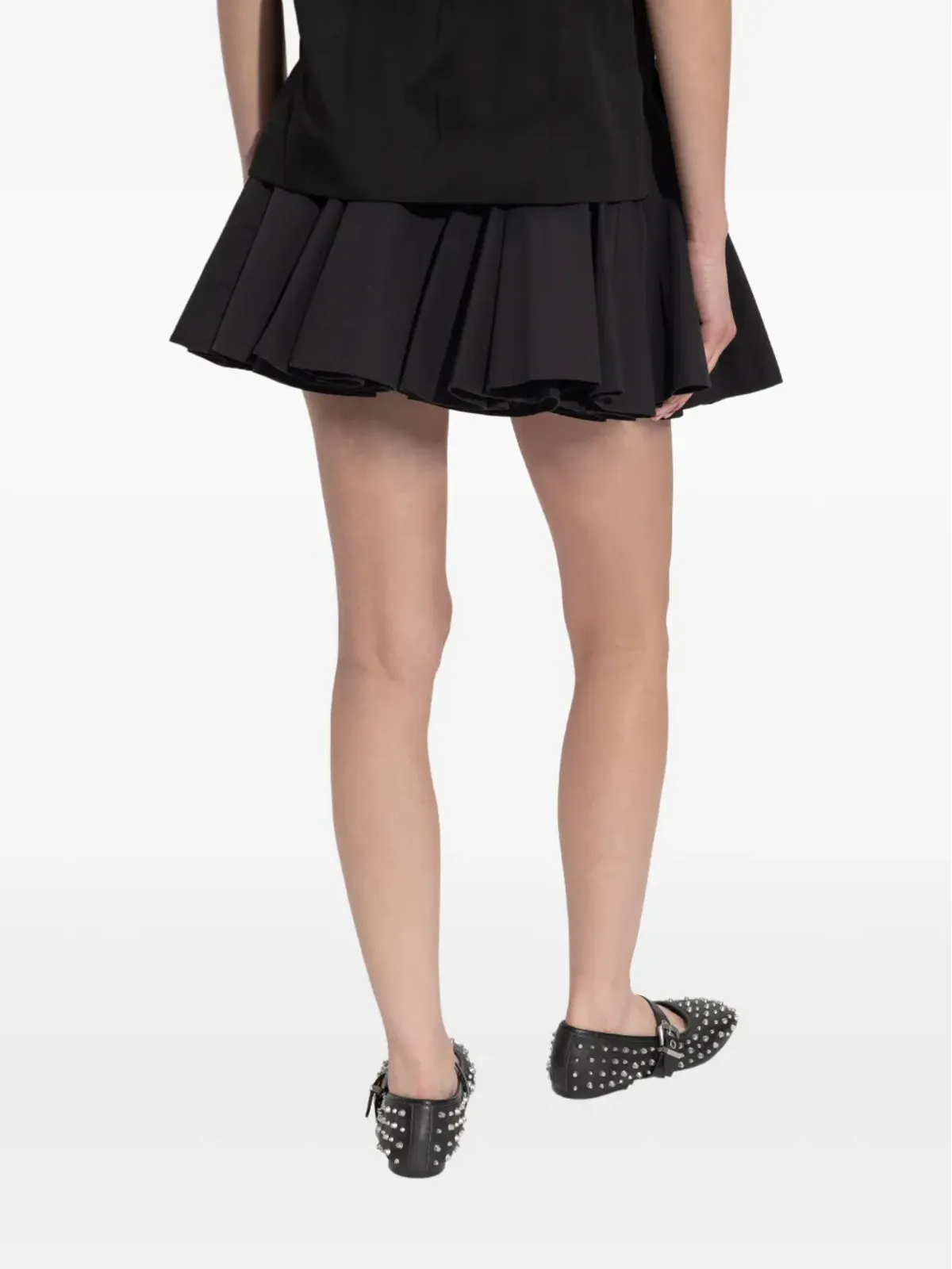 AllSaints pleated mini skirt - Black - 画像4