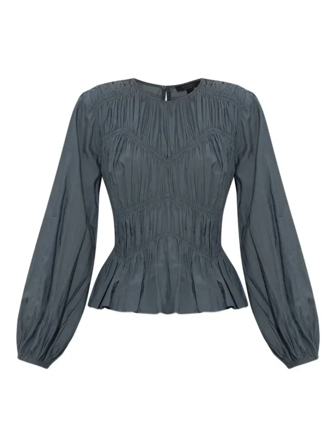 ALLSAINTS AllSaints スモックパネルのティアードトップス - ブルーの商品画像