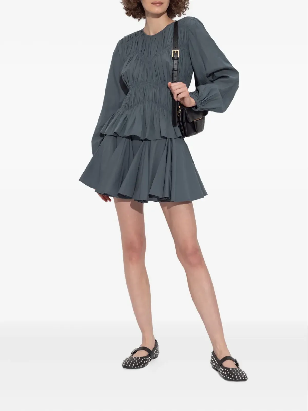 AllSaints スモックパネルのティアードトップス - ブルー - 画像2
