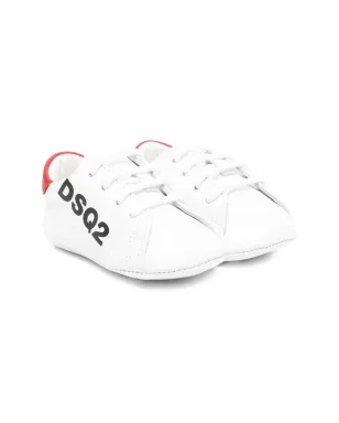 DSQUARED2 KIDS logo-detail pre-walkers - White - サムネイル1