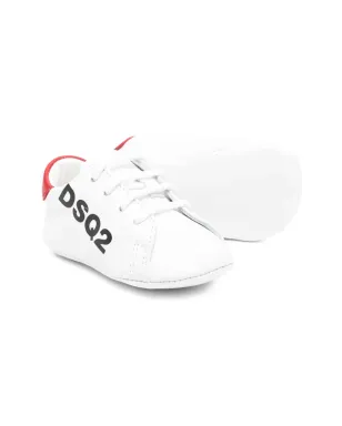 DSQUARED2 KIDS logo-detail pre-walkers - White - サムネイル2