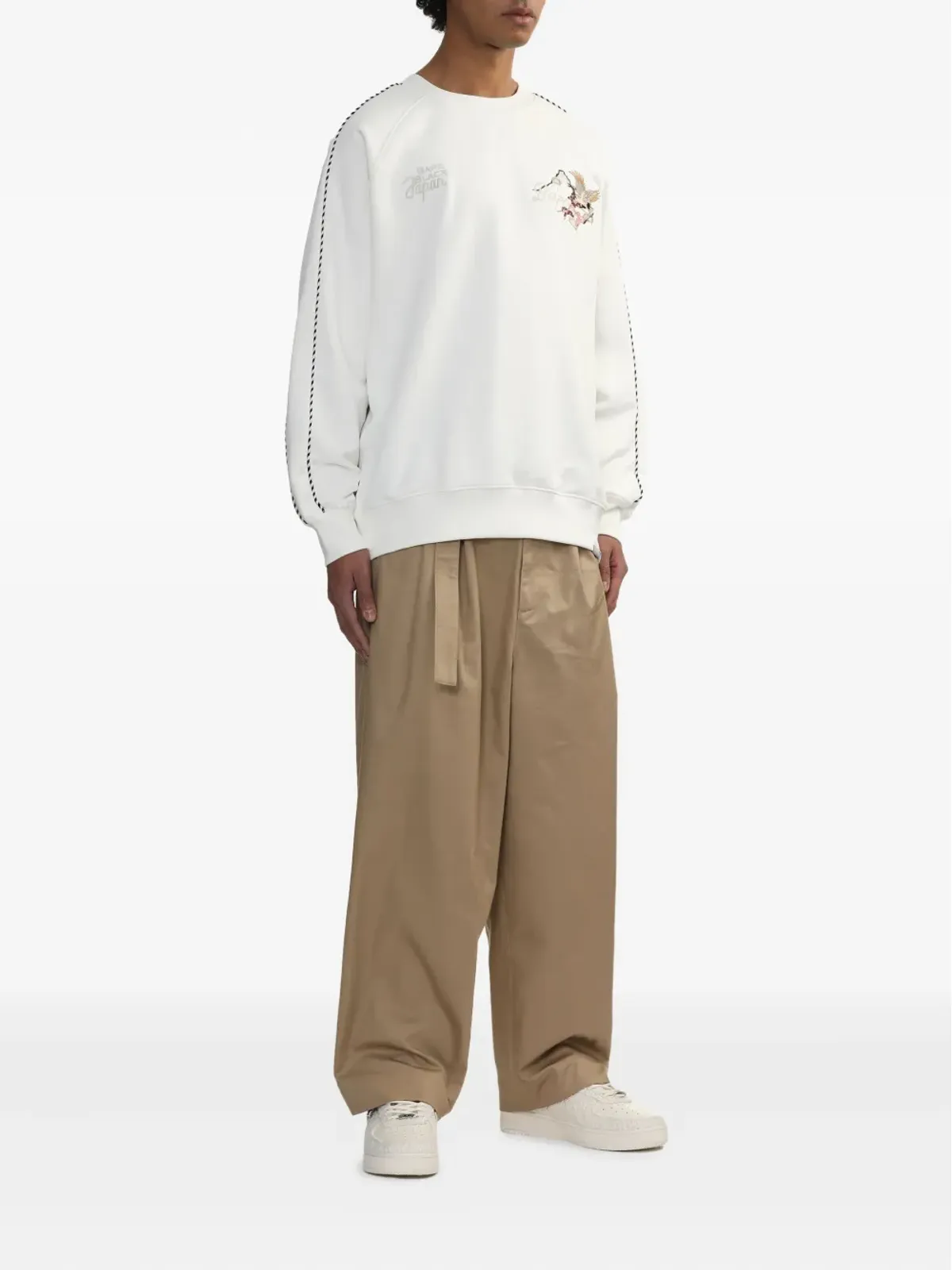 A BATHING APE® プリーツベルト付きルーズフィットパンツ - 画像2