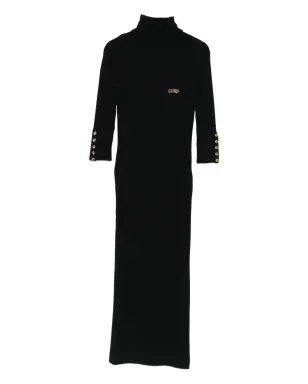 Elisabetta Franchi リブ編みロールネックドレス - サムネイル1