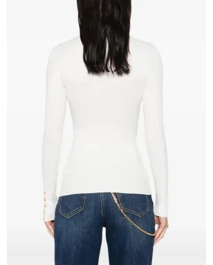 Elisabetta Franchi リブ編みロールネックセーター - サムネイル4