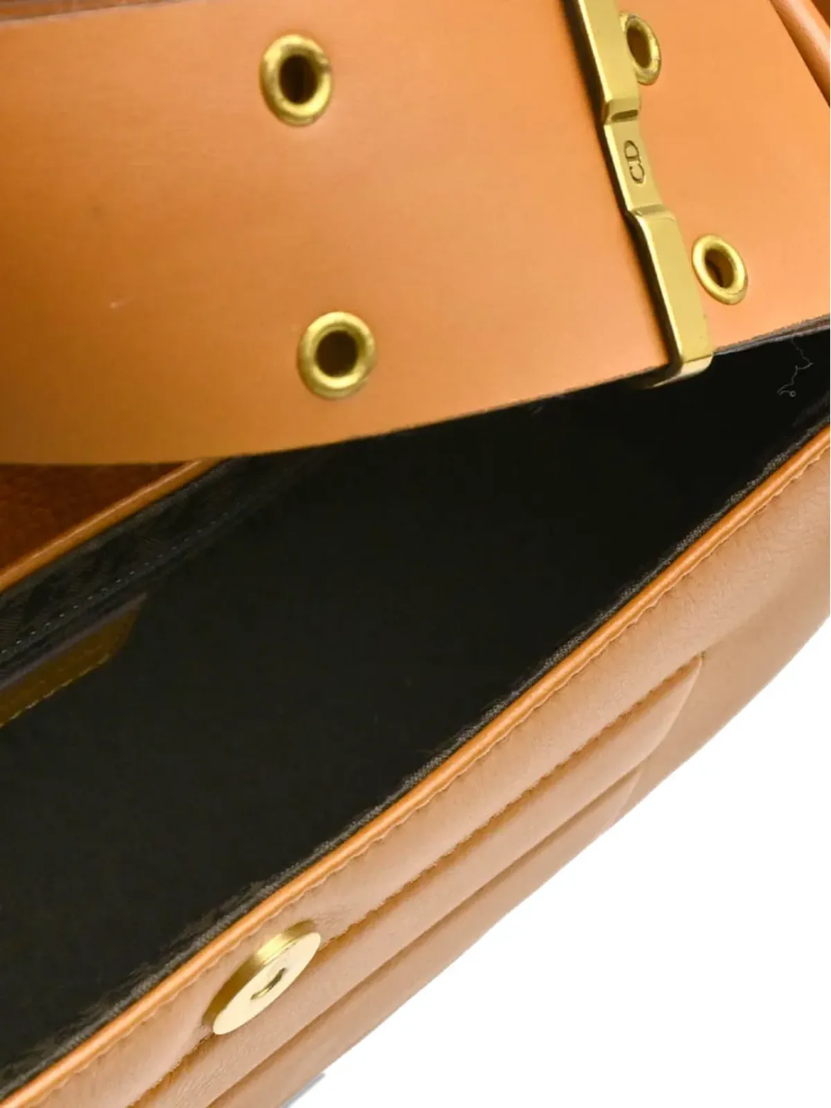 Christian Dior Pre-Owned ビンテージ 2002 ストリートシック コロンバス ショルダーバッグ ブラウン - 画像4