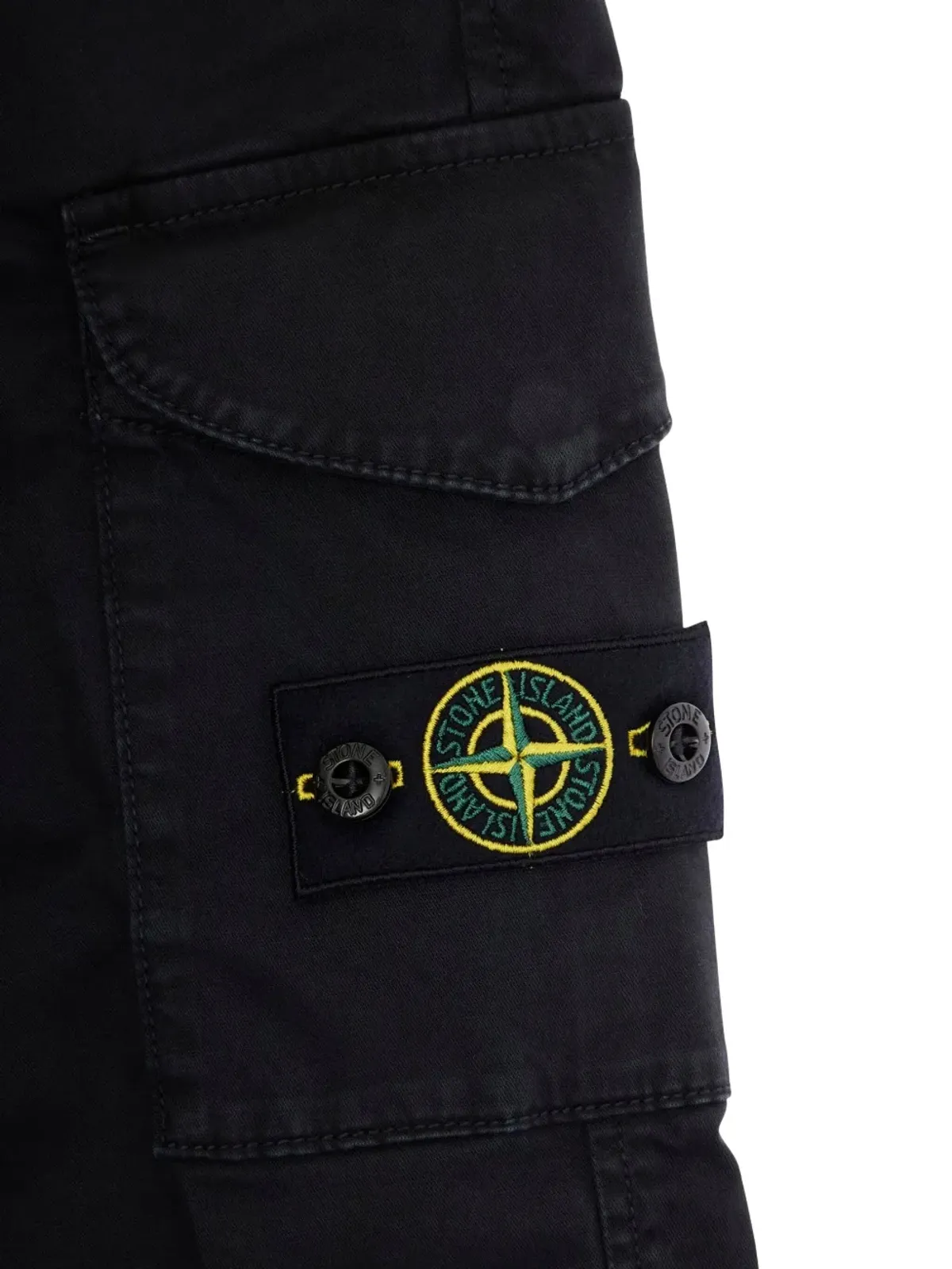 Stone Island Junior カーゴポケット付きコットンパンツ - 画像3