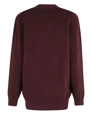 MARANT ÉTOILE ロゴ Vネック カーディガン - レッド - サムネイル2