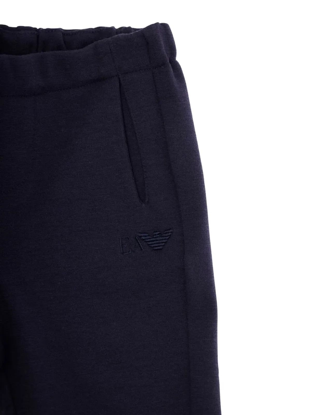 Emporio Armani Kids エラスティックカフ ロゴ トラウザーズ - 画像2