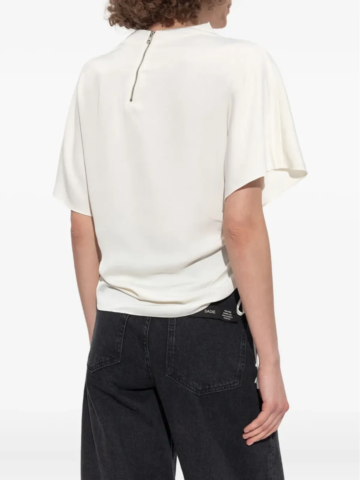 AllSaints Leslie ドローストリングTシャツ - 画像4