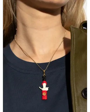 Marni うさぎと小鳥のチャーム - レッド - サムネイル4