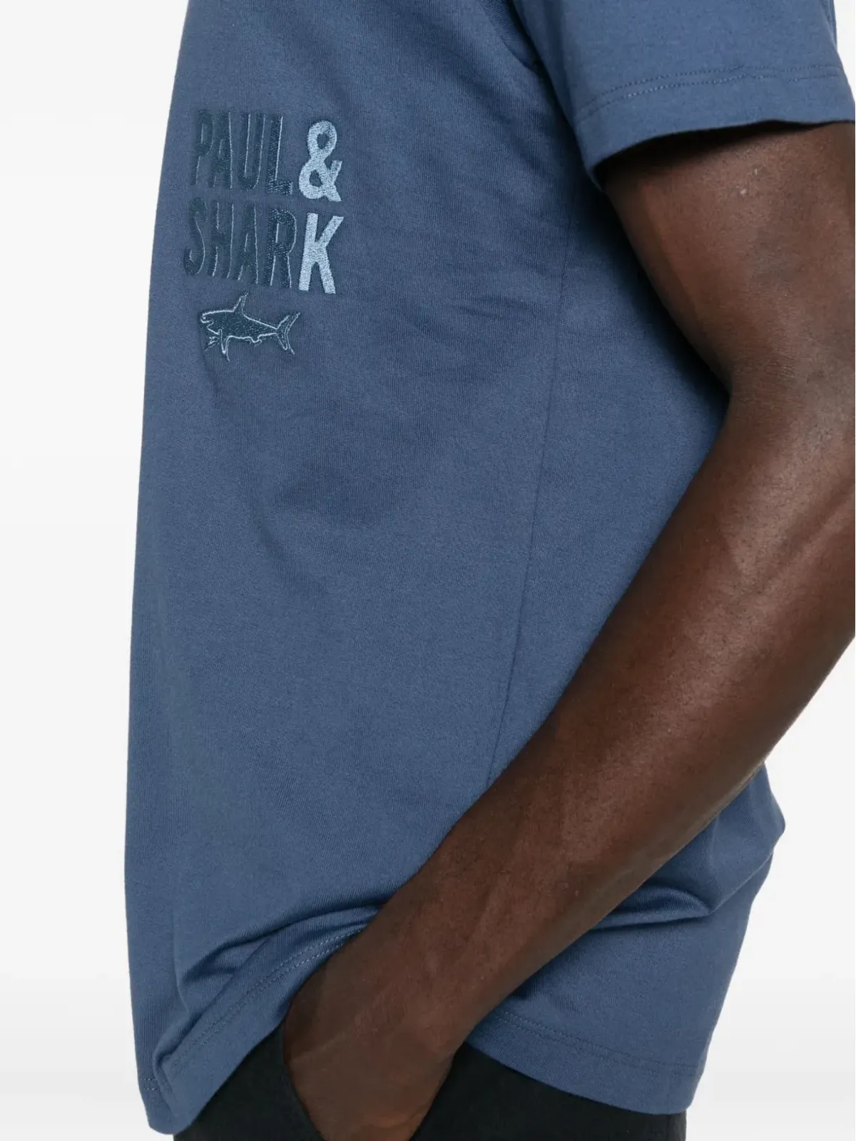 Paul & Shark シャークロゴ コットン Tシャツ - 画像4