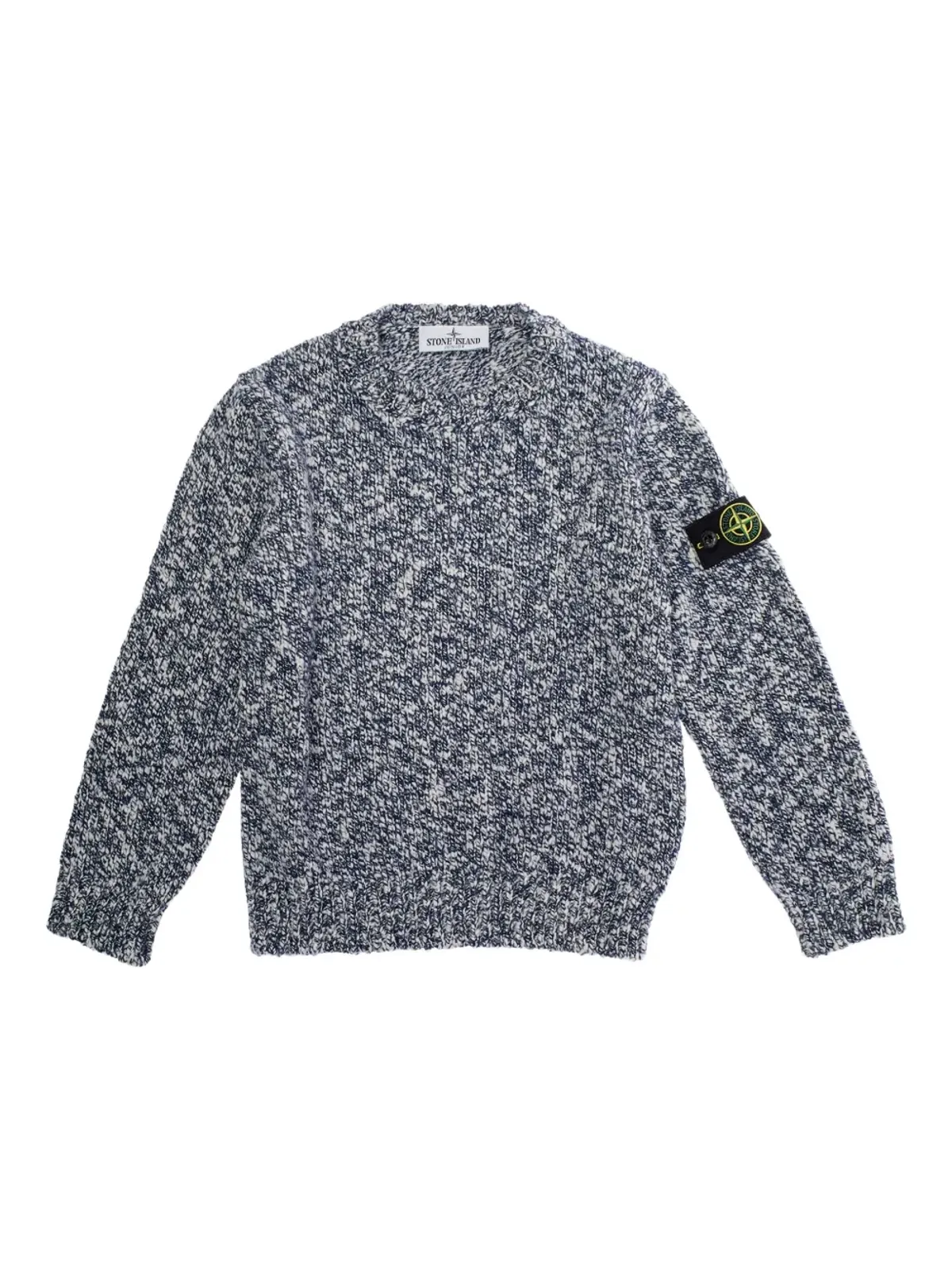Stone Island Junior 斑点のクルーネックセーター - ブルー - 画像1