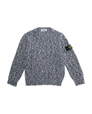 Stone Island Junior 斑点のクルーネックセーター - ブルー - サムネイル1