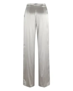 Alberta Ferretti プリーツ入りストレートパンツ - シルバー - サムネイル2