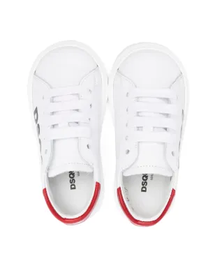 DSQUARED2 KIDS ロゴディテール レザースニーカー - サムネイル3