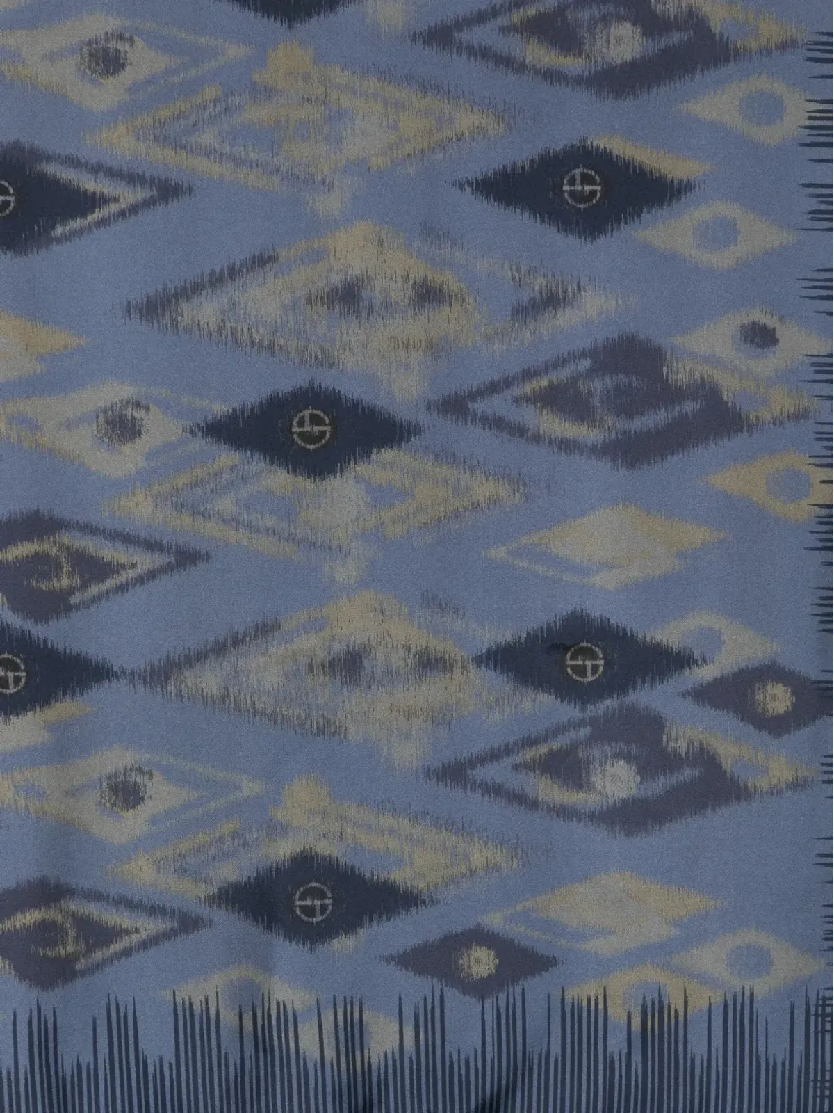 Giorgio Armani イカット柄シルクスカーフ - 画像2