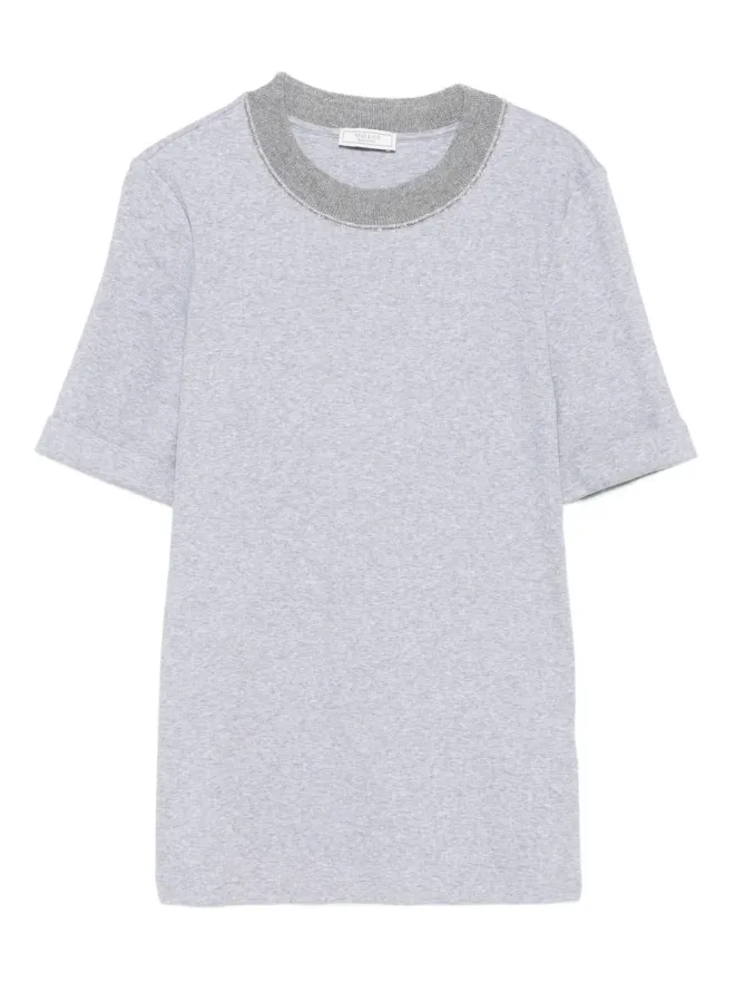 Peserico Peserico 装飾ネック Tシャツの商品画像