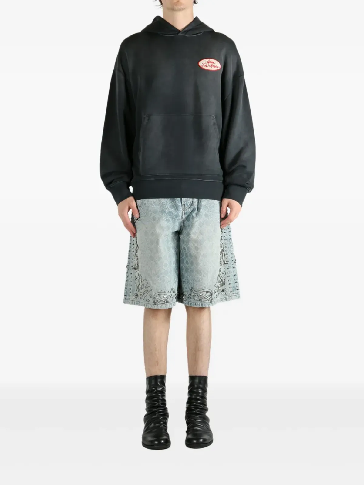 AMIRI Station Patch コットン フーディ - 画像2