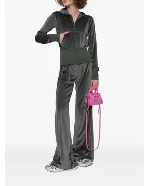 Balenciaga ベルベット風ベロア素材のワイドレッグトラックパンツ - サムネイル2