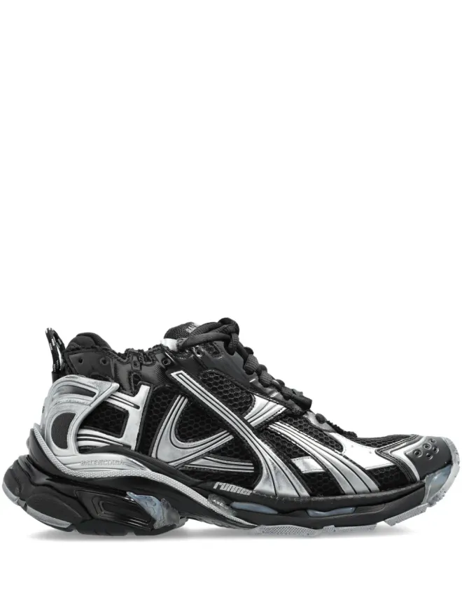 Balenciaga Balenciaga ランナー ロゴ レースアップ スニーカー - ブラックの商品画像