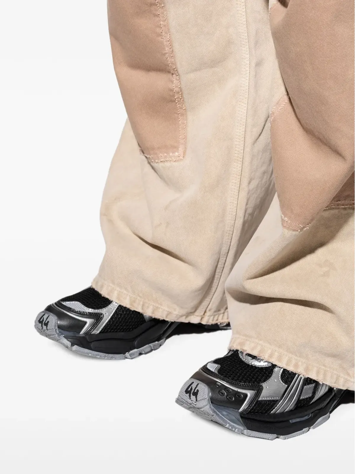 Balenciaga ランナー ロゴ レースアップ スニーカー - ブラック - 画像5