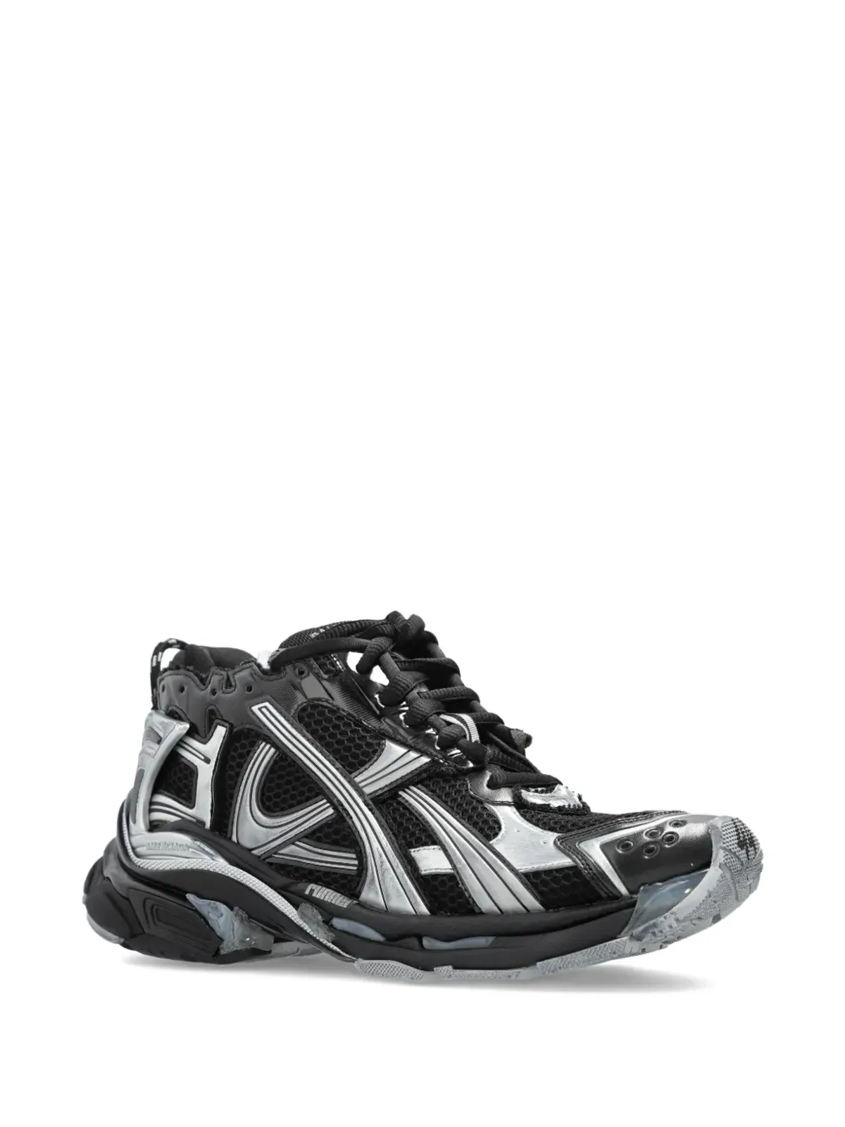 Balenciaga ランナー ロゴ レースアップ スニーカー - ブラック - 画像2