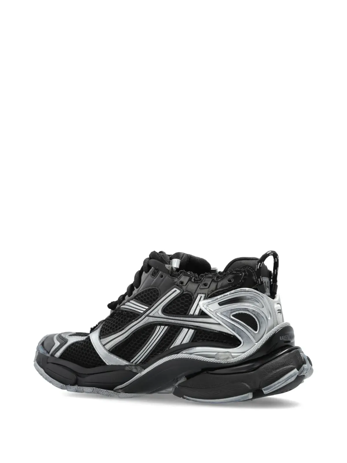 Balenciaga ランナー ロゴ レースアップ スニーカー - ブラック - 画像4