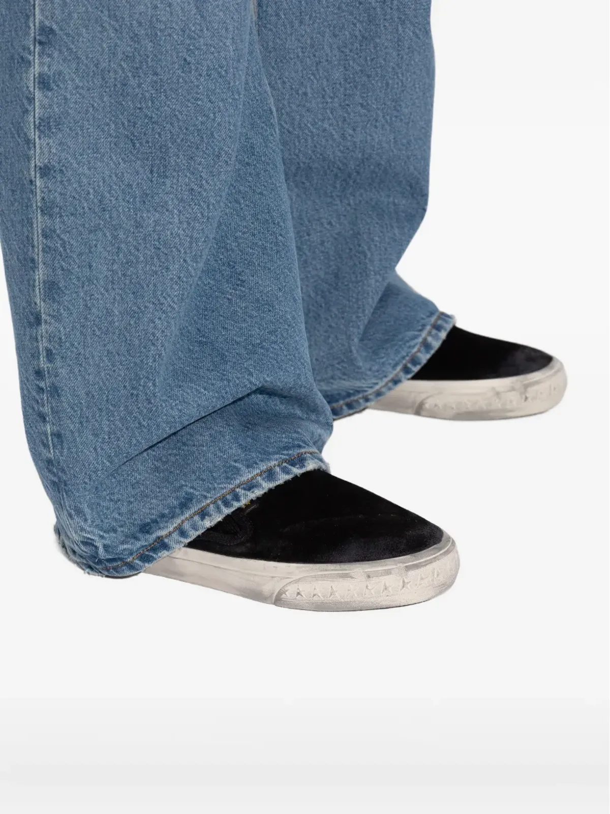 Golden Goose VCE Penstar スエード スリップオン スニーカー - ブラック - 画像5