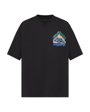 AllSaints パウンス グラフィックプリント Tシャツ - ブラック - サムネイル1
